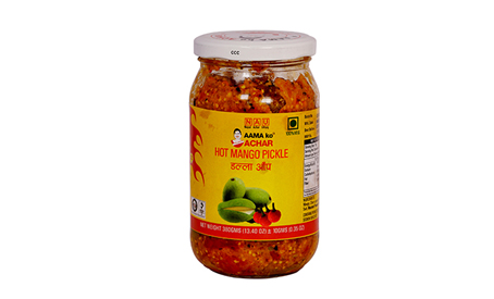 Ammako Hot Mango Pickle ( Dalla Mango) 380 gm in bottle
