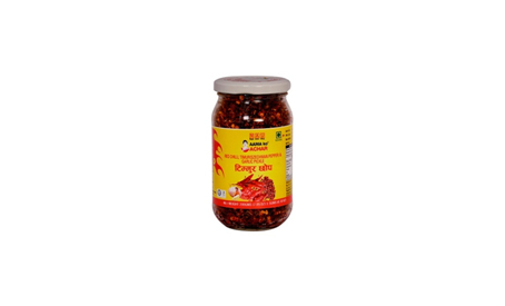 Aama ko Red Chlli Timurszechian Pepper & Garlic Pickel (Timur Choop) 380 gm in bottle