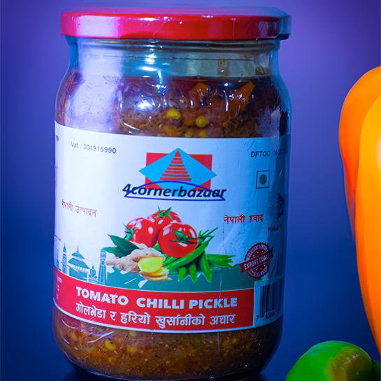 Tomato pickle 4 corner